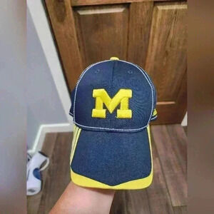 University of Michigan Wolverines Adidas Baseball Hat Cap S/M Adult